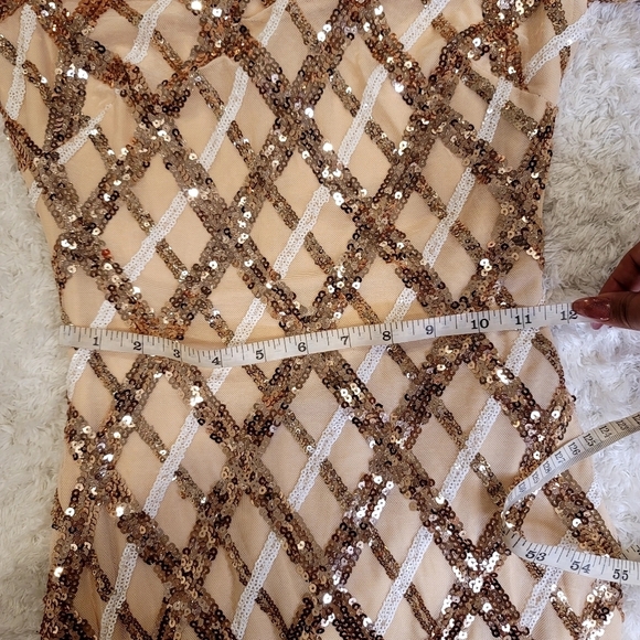 Dress the population sequin off the shoulders' dress size XS - Picture 10 of 14